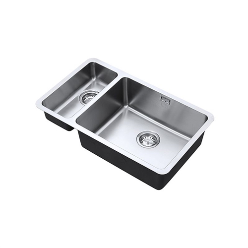 Luxso Plus Double Bowl Undermount Kitchen Sink - Large Bowl Right